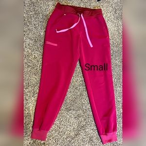 Figs Zamora Joggers. Raspberry Sorbet- Limited edition  Small.